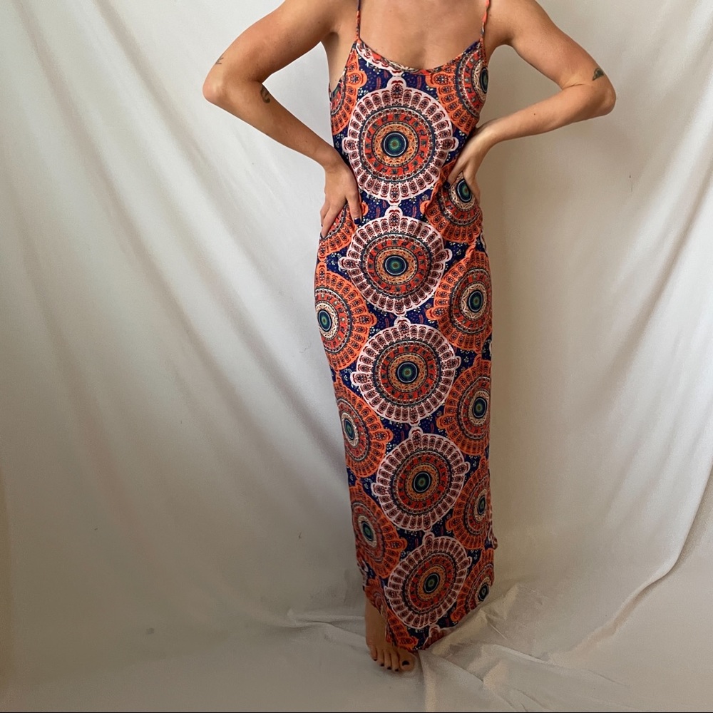 MINKPINK | Medallion Print Maxi Dress